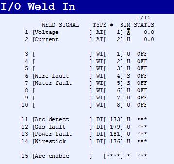 Setting up Migatronic RCI² at Fanuc Robot Version 1.0 Configuring Weld I/O To be able to start welding using the robot welding instructions, the Weld I/O must be configured.