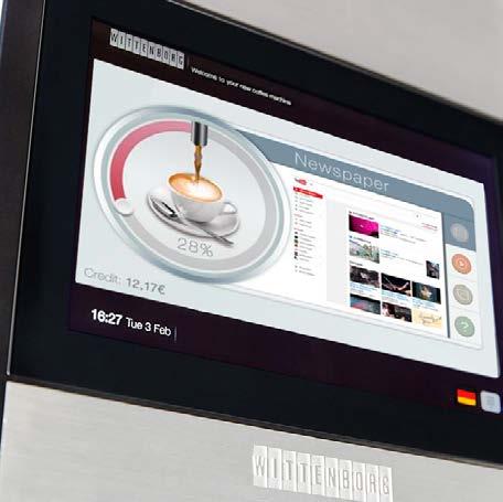 En automat til fremtiden n WiFi, Bluetooth og LAN til on-screen