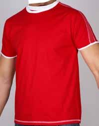 Se matchende Milton på side 28. 100 hvid 450 rød 855 marine 100 hvid 450 rød Denver 150328 T-shirt med kontrastsøm i forskellige farve. Detaljer på skuldrene med meshmateriale i matchende farve.