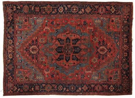 516 510 Antique Shirvan, caucasus. centre design with hooked rhombs on a red field. Early 20th century. 144 x 119 cm. DKK 12,000-15,000 / 1,600-2,000 514 Antique gendje runner, caucasus.