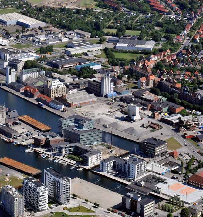 ODENSE HAVN - DOK5000 Lejemålet er beliggende ved Odense Havn, som i dag er et spændende vækstområde i rivende udvikling.