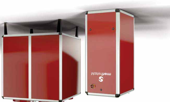 55 o C Split on-off varmepumper luft til vand Ekstrem fleksibel løsning til indendørs installation i selvstændige huse og i boligblokke.