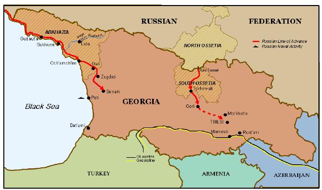 Samtidig bød muligheden sig for abkhasiske oprørere til at skubbe georgierne længere tilbage end grænserne til Abkhasien. Med hjælp fra 6.