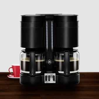 pris: 499,95 Effekt: 1000 W Coffee Maker Spirit White Kapacitet: 1,5 liter, svarende til 12 kopper kaffe Aftagelig filterbeholder (filterstørrelse 1 4) Vandstandsindikator på vandbeholder og kande