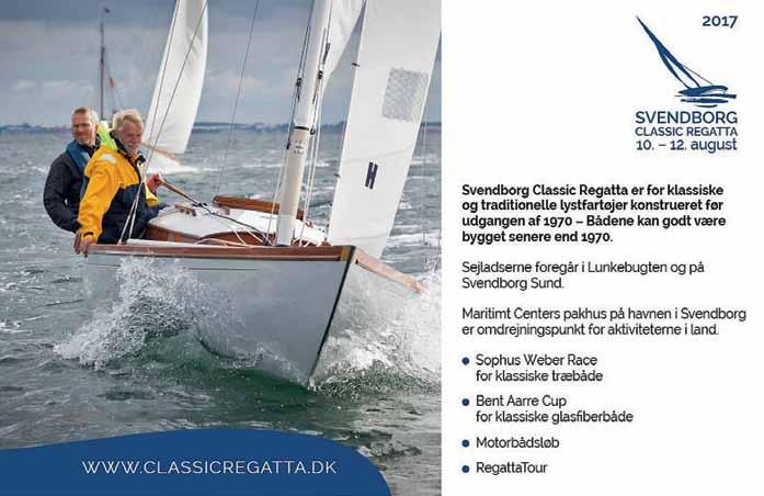 Svendborg anden weekend i august Af Carl Mangor For 15. gang indbyder Svendborg Classic Regatta til sejladser for klassiske og traditionelle lystfartøjer.