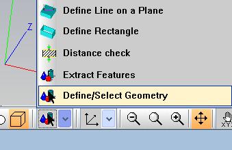 Gruppering af elementer Vælg Define/Select Geometry Udpeg de fire ø6 huller