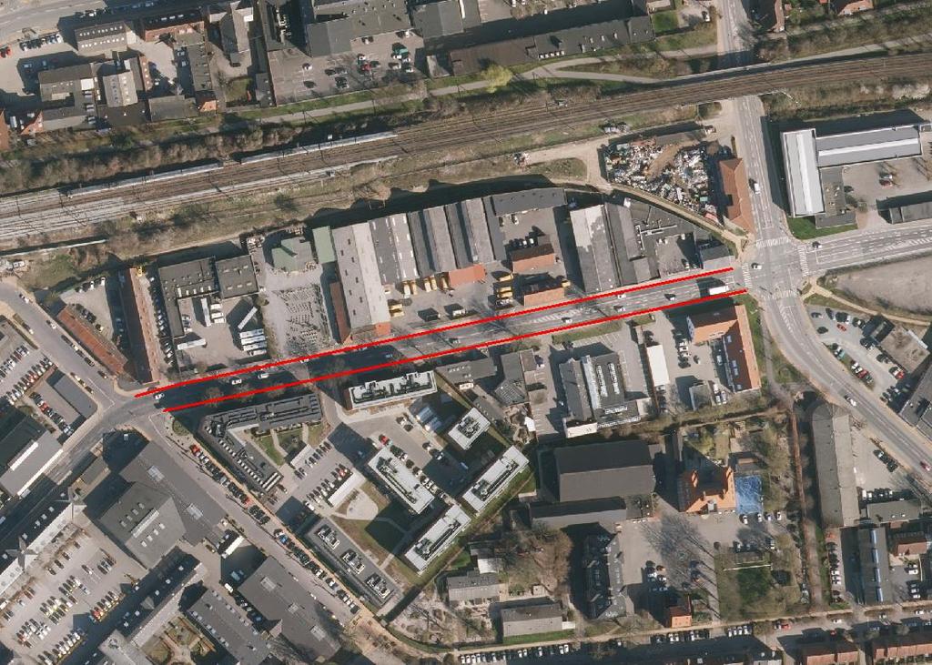 4.2.20 Østergade (Ridehusgade Grønlandsgade) Strækningen ligger i den østlige del af Odense Centrum mellem Ridehusgade og Grønlandsgade. Hastighedsgrænsen er 50 km/t, og vejen er ca. 10 meter bred.