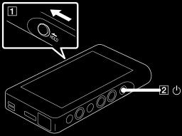 Tænde for Walkman (2 sekunder). Genstarte Walkman (8 sekunder). Sådan aktiveres skærmbetjeningen Du kan aktivere betjening af berøringsskærmen, mens HOLD-funktionen er aktiv. 1.