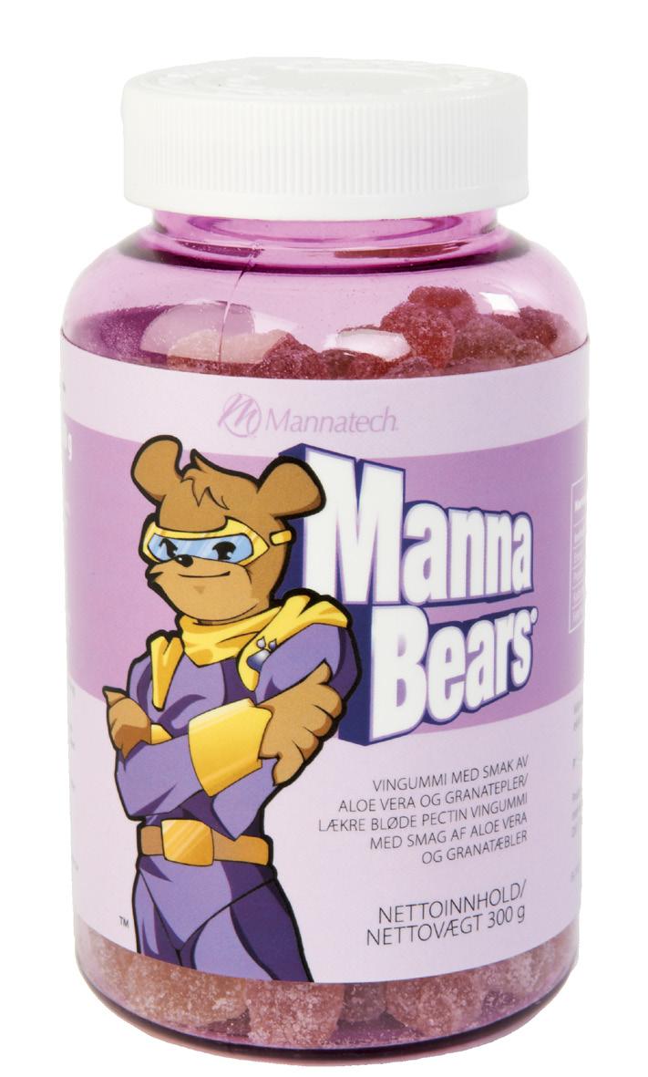 24 www.mannatecheurope.com 80 88 95 29 MannaBears MannaBears er et innovativt produkt til børn såvel som voksne.