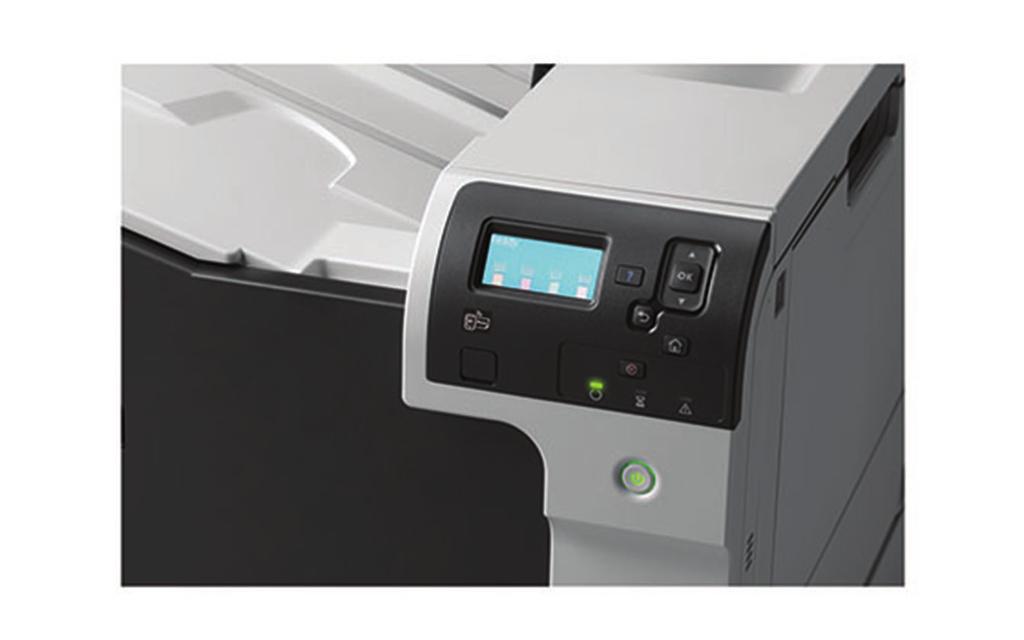 Datablad HP Color LaserJet Enterprise M750-serien Udskriv store job med farvedokumenter i professionel kvalitet på mange forskellige papirstørrelser.