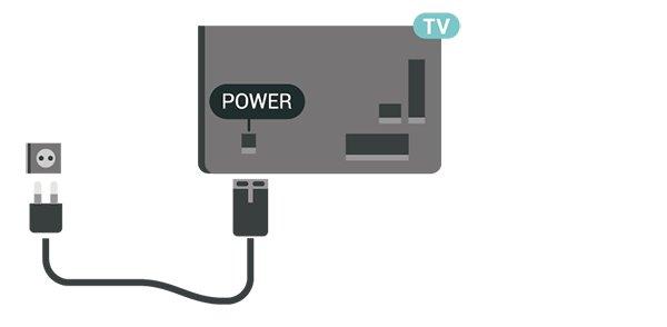 Selvom dette TV har et meget lavt strømforbrug i standby-tilstand, bør stikket tages ud af stikkontakten, hvis TV'et ikke skal benyttes i en længere periode for at spare energi.