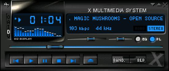 mp3-filer skal man bruge programmerne under K->Multimedia->Sound f.eks. XMMS.