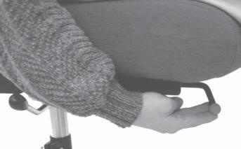 Dette håndtag placeres, som standard, i højre side, men kan også placeres i venstre side.