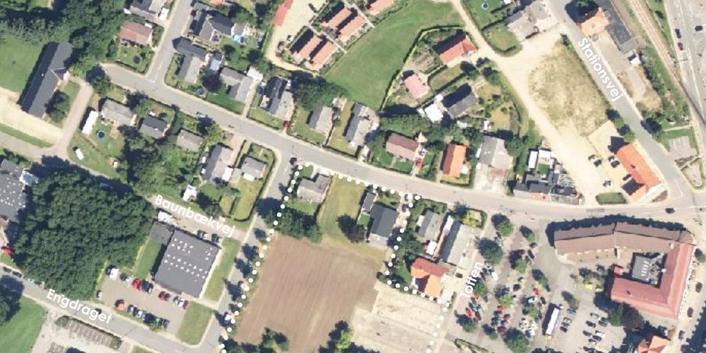 Redegørelse Lokalplan nr. 432 Område til boligformål ved Toften 6, Tarm Lokalplanområdets afgrænsning, mål 1:2000 Luftfoto optaget i sommer 2016.
