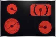 Glaskeramiske kogeplader KM 5600 Bred flad ramme i rustfrit stål Sensortaster med EasyControl Digital angivelse af varmetrin Restvarmeindikator for hver kogezone Opkogsautomatik Børnesikring/lås