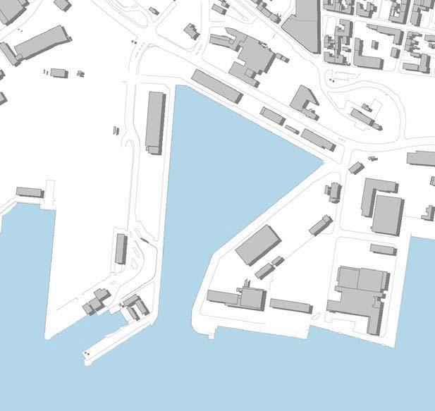 Der mangler stiforbindelse fra en ny havnepromenade hen over Hulvejen og Toldbodvej til promenaden på Dokhavnen.