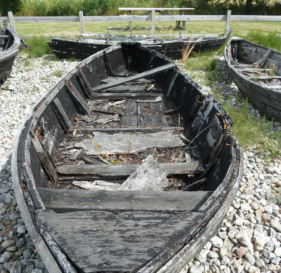 Fra fiskefrilandsmuseet i Højer ses her Hans Thyssens egen fiskerbåd, der også har været anvendt i et vikinge-spil. kun 15 fiskere tilbage.