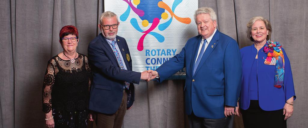 Februar 2019 Rotary Connects The World er det kommende Rotaryårs tema, som årets verdenspræsident Mark Daniel Maloney præsenterede ved Assembly, Rotarys guvernørskole, mandag den 7. januar 2019.