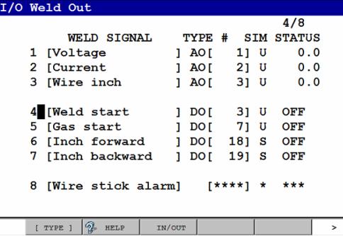 Give Arc Detect, Gas Fault, Power Fault and Wirestick addresses as illustrated. Press Next -> Config, select Input Type DI and enter the address for each Input.