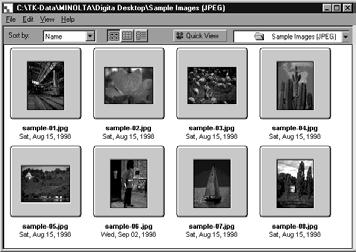 Start Stifinderen (Macintosh: Vælg Finder fra menuen Application), og vælg herefter det drev og den mappe, hvor billeder skal flyttes eller kopieres til.