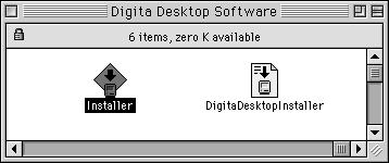 Vælg installationstype Dobbelt-klik på CD-ROM ikonet. Indholdet af CD-ROM'en vises på følgende måde: Klik for at vælge en eksisterende mappe eller oprette en ny mappe til installation af softwaret.