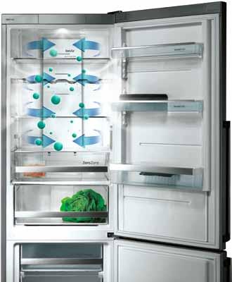 KØLE- /fryseskabe 63 IonAir Avanceret teknologi i Gorenje køleskabe efterligner det naturlige mikroklima for at sikre maden holder sig frisk længere.