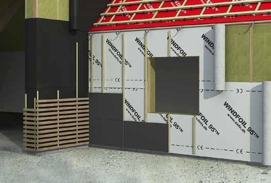 DAFA AirVent System Vindspærre til facade Stærke folier sikrer boligens lette