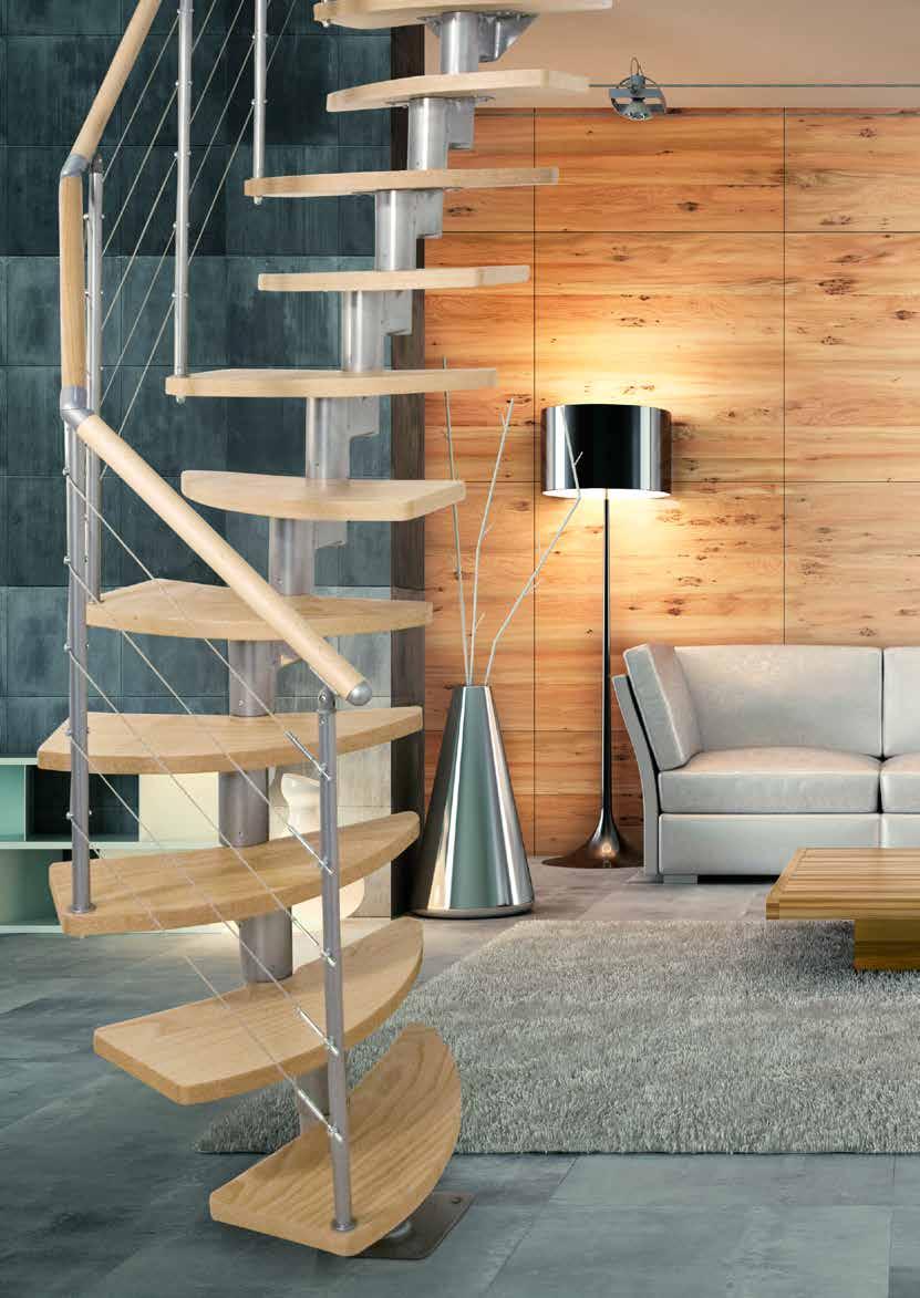 DOLLE LAMBADA DOLLE pladsbesparende trapper er lavet til at optage mindst mulig plads i din bolig. Med enkle, flexible modulopbyggede trapper får du mange opstilingsmuligheder.
