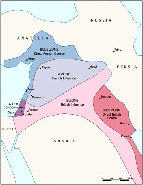 arabiske rige, havde briterne og franskmændene allerede andre planer.