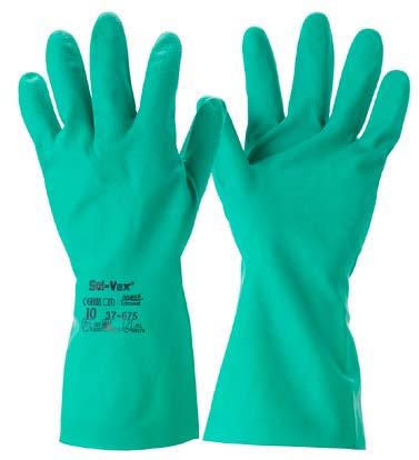 Kemikaliehandsker Petro oft Basishandske bomuld yet handske i slip-on Pvc-belægning Ru overflade Tykkelse 1,2-1,4 mm Kategori: III Heldyppet Grøn Industri, landbrug, fiskeri og entreprenørarbejde EN