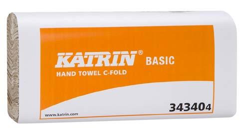 1601464 7316977144405 Katrin Basic C-Fold Håndklædeark Naturhvid, 1-lags 24 x 33 cm 180