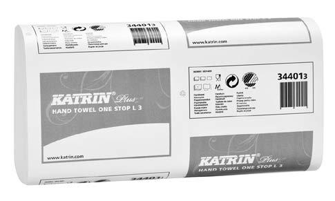 C-Fold 5120667 7316975343404 Katrin Plus One top L 3 Håndklædeark Hvid, 3-lags 23,5 x
