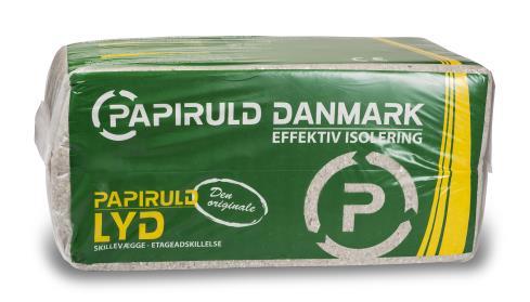 PRODUKTDATABLAD FOR PAPIRULD LYD Produktbeskrivelse Papiruld Lyd består af > 87 % dansk avispapir og < 13 % mineralske salte, der tilsammen fungerer som imprægneringsmiddel mod brand.