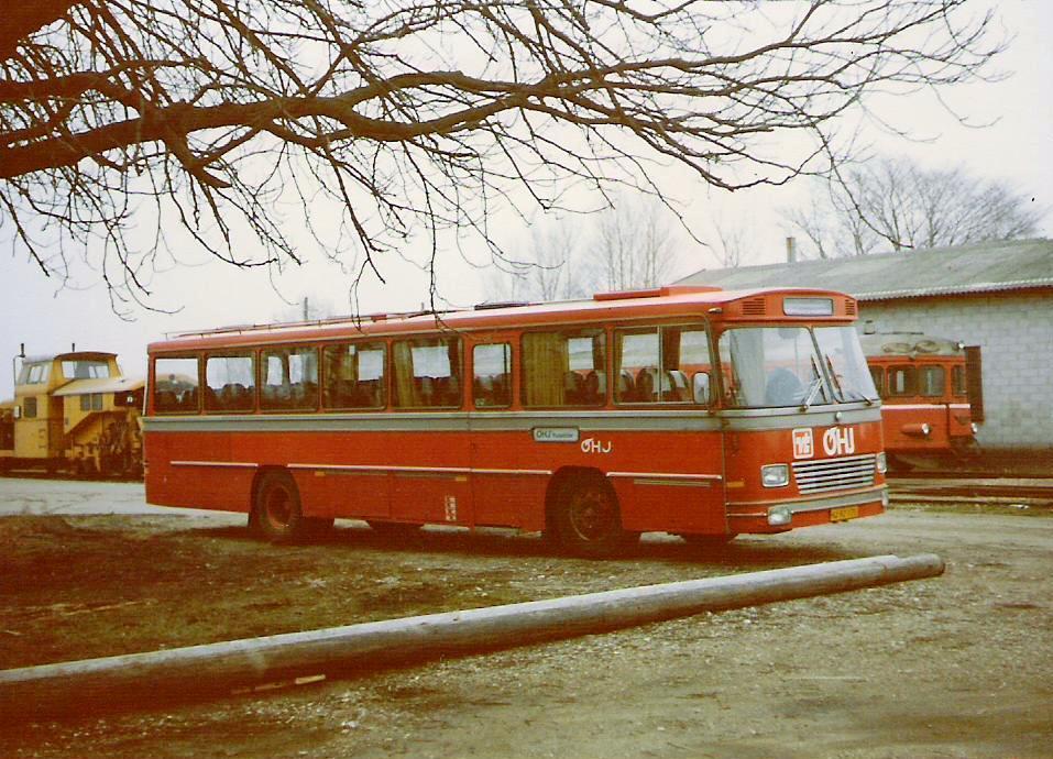 OHJ vogn 32 er en Volvo B57 fra 1969. Foto: S. Ole Clausen, Nyk. Sj.