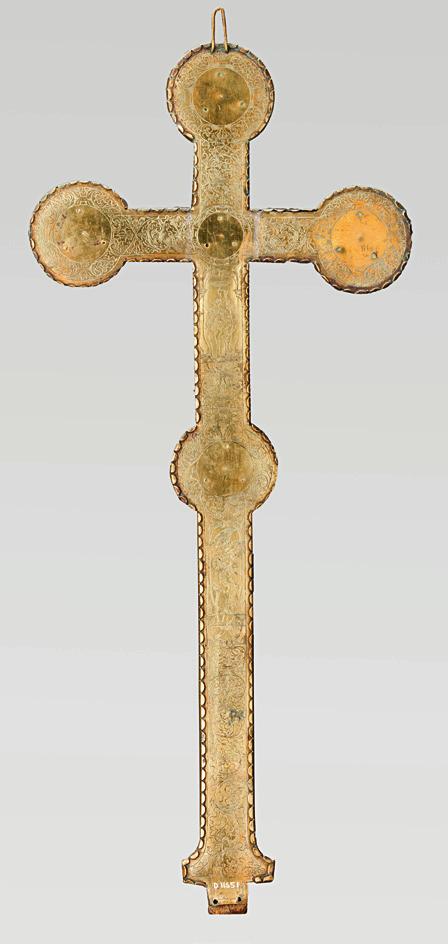 SKOVSBO KAPEL OG VEJKRUCIFIKS 4475 Fig. 3-4. Alterkrucifikset fra 1579. (s. 4475). Foto Arnold Mikkelsen 2017. 3. Forside. 4. Bagside. Altar crucifix, 1579. 3. Front. 4. Back. INVENTAR.
