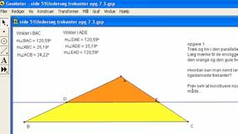 ligedannede trekanter 2-3 4 9 Ensliggende sider Klip og tegn forskellige ligedannede trekanter på kopiarket.