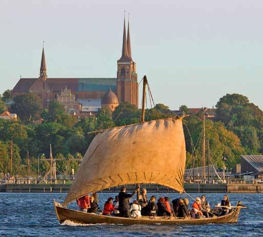 ROYAL TOMBS AND WORLD HERITAGE The first stop on your visit should be the official royal burial church of Denmark, Roskilde Cathedral that houses impressive sepulchral monuments with the remains of