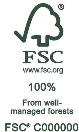 Ramme Det er tilladt at fjerne rammen omkring FSC-logoet, givent at man har en ensfarvet baggrund.