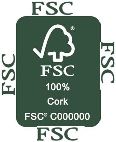 Krav til luft omkring mærket I skal sikre luft omkring mærket svarende til højden af bogstaverne FSC.