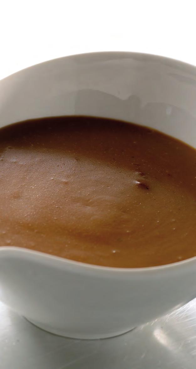 sauce granulat og vand koges op under omrøring i ca 10 minutter. 4.
