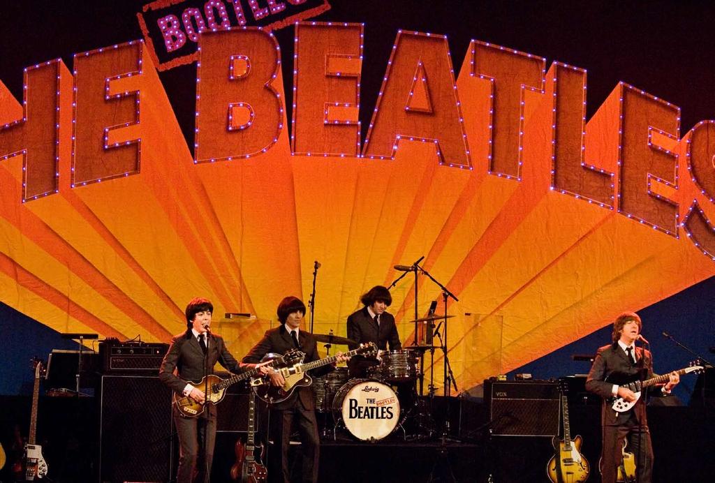 DR Nytårskoncerter Beatles Nytårskoncerter med The Bootleg Beatles Torsdag 14. januar kl. 20.00 Fredag 15. januar kl. 20.00 Lørdag 16. januar kl. 20.00 Falconer Salen Løssalgspriser: 450/430/395/345 (ekskl.