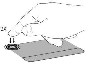 Komponent Beskrivelse (2) TouchPad-zone Flytter markøren samt vælger og aktiverer elementer på skærmen. (3) Venstre TouchPad-knap Fungerer som venstre knap på en ekstern mus.