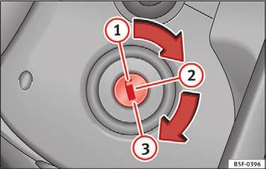 Betjening 154 Mekanisk ratlås Rattet låses, når tændingsnøglen tages ud af tændingslåsen, mens bilen holder stille. Aktivering af ratlås Parker bilen Side 160. Tag tændingsnøglen ud.