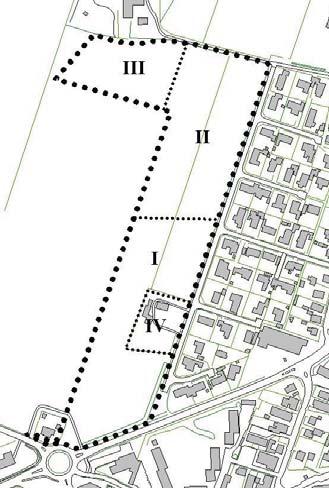 Forslag til lokalplan nr. 403 REDEGØRELSE C. LOKALPLANENS INDHOLD Anvendelse Området inddeles i fire delområder.