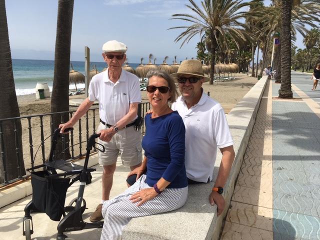 Mandag og tirsdag gjaldt det strandpromenaderne i Puerto Banus og Marbella og så måtte vi begynde at tænke på hjemrejsen.