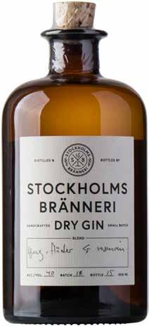 799 95 Stockholms Bränneri Øko Gin 40% 50 cl ROM Lavet på Södermalm i Stockholm og har fået sin smag fra ingredienserne lyng,