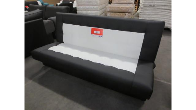 sofa i bonded læder, Antonio - totalmål: 88x223 cm. + 2 pers.