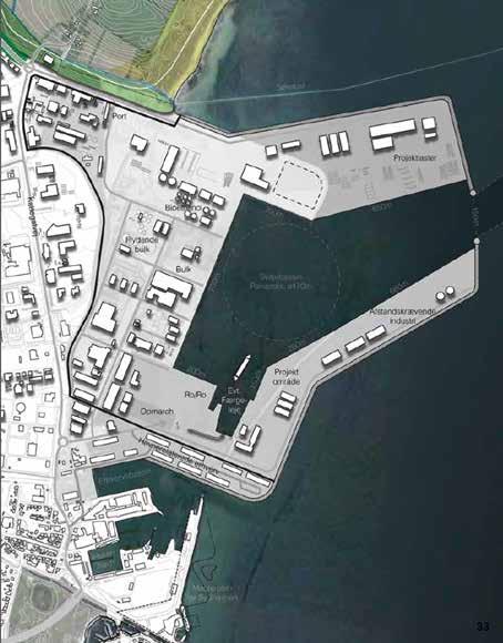Illustration af havneområdet