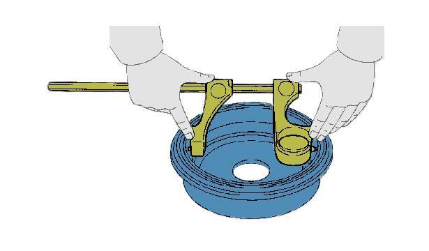 Bremsetromle - kontrol Mål bremsetromlens indvendige diameter med en skydelære eller lignende.