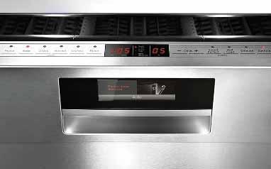 170 Funktioner for opvaskemaskiner (fortsat) InfoLight Et rødt lyspunkt vises på gulvet, mens maskinen er i gang.